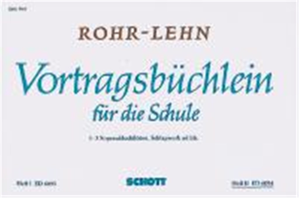 Vortragsbuchlein fur die Schule Band 1