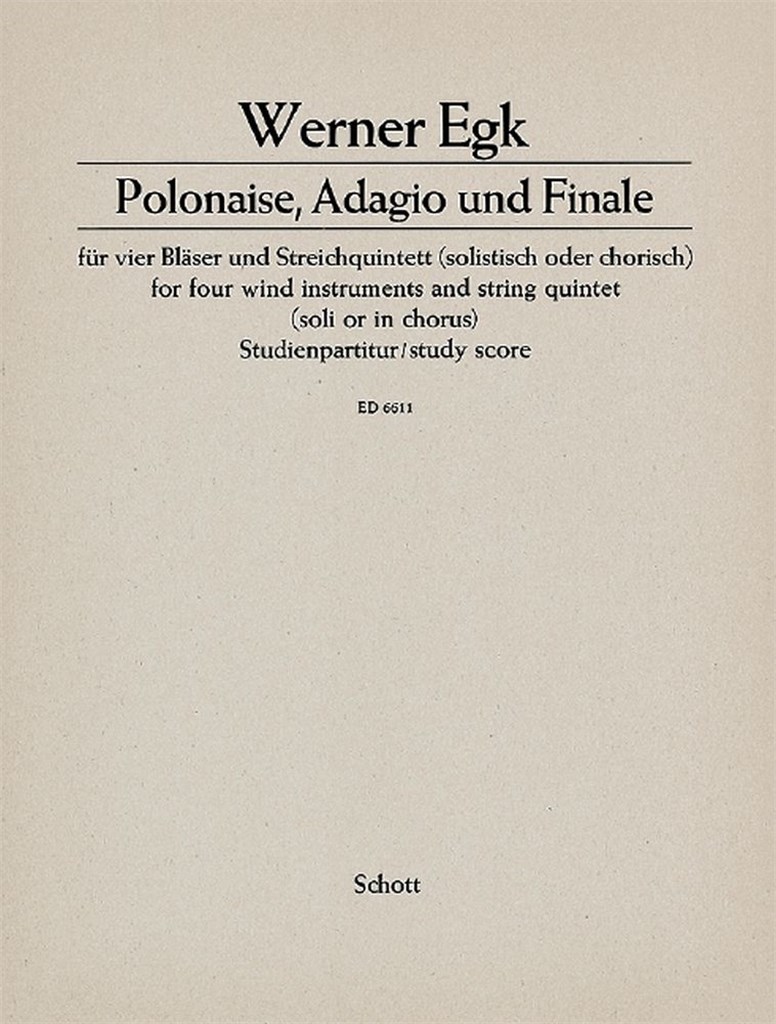 Polonaise, Adagio and Finale