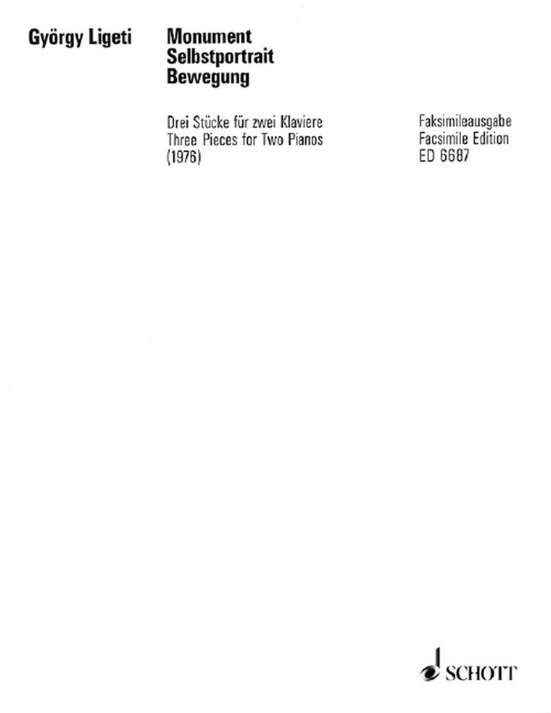 Monument, 3 Pezzi (Facsimile)