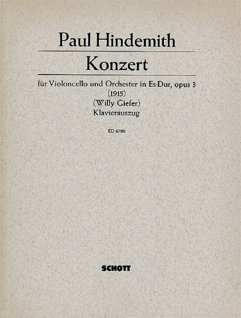 Cello Concerto Eb Major op. 3