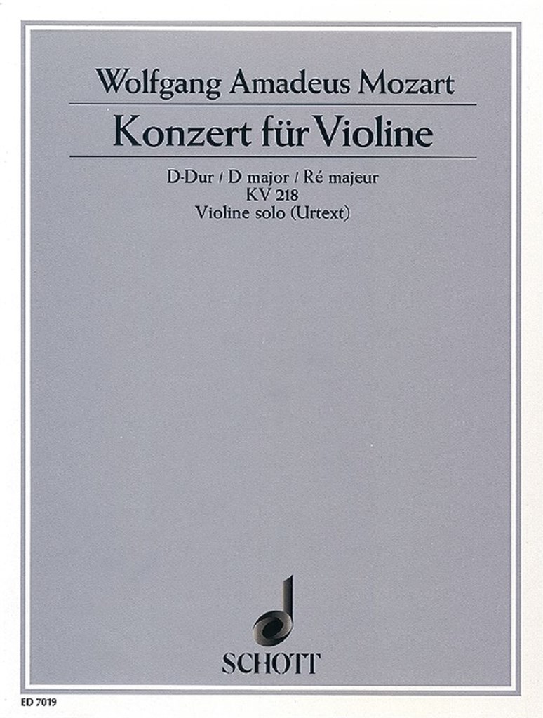 Concerto D Major KV 218