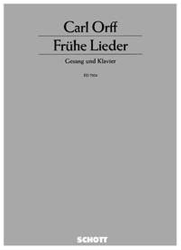 Fruhe Lieder