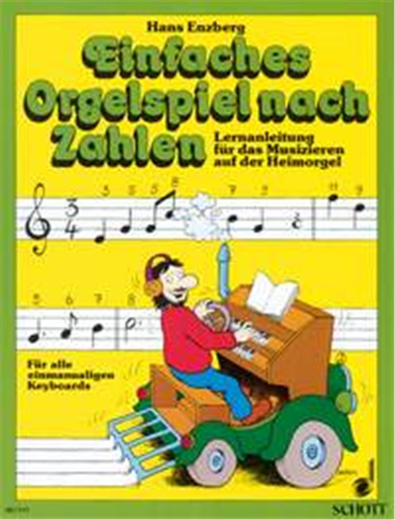 Einfaches Orgelspiel nach Zahlen