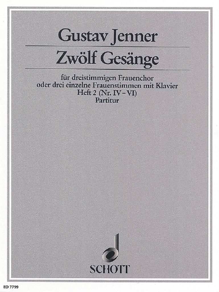 Zwölf Gesänge op. 3 Heft 2