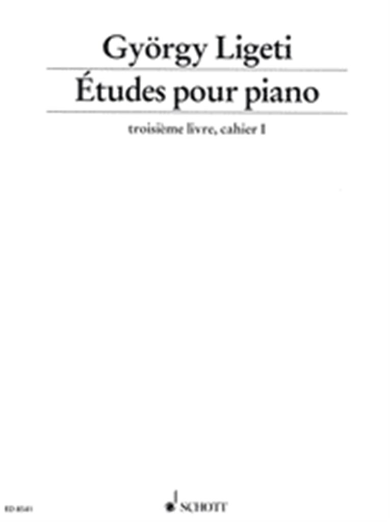 Etudes For Piano Troisieme Livre