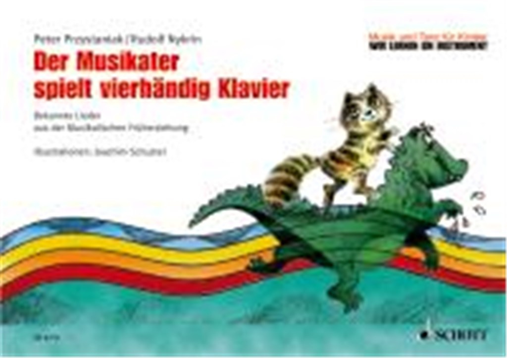 Der Musikater spielt vierhändig Klavier
