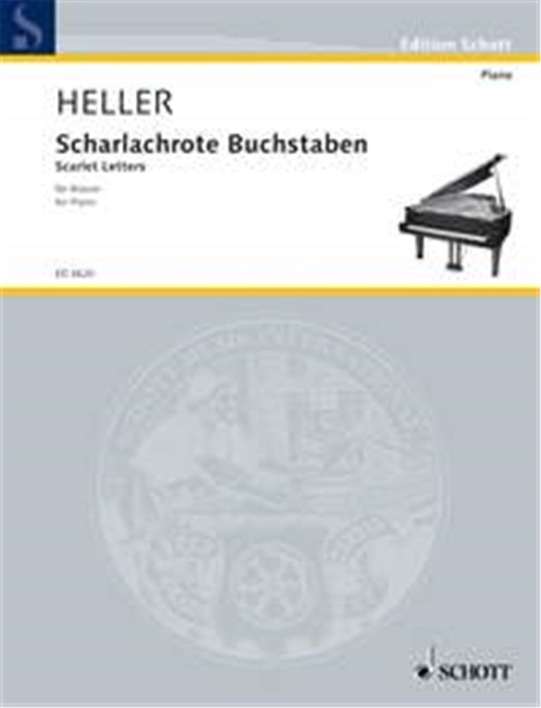 Scharlachrote Buchstaben