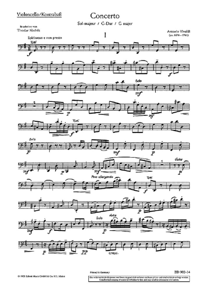 Concerto G Major RV 298/PV 100