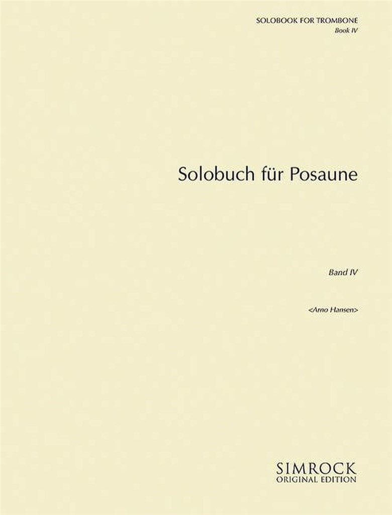 Solobook for Trombone Band 4