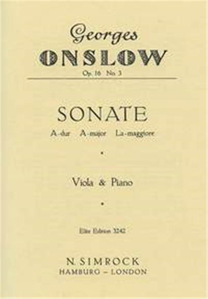 Sonate 3 A Op.16