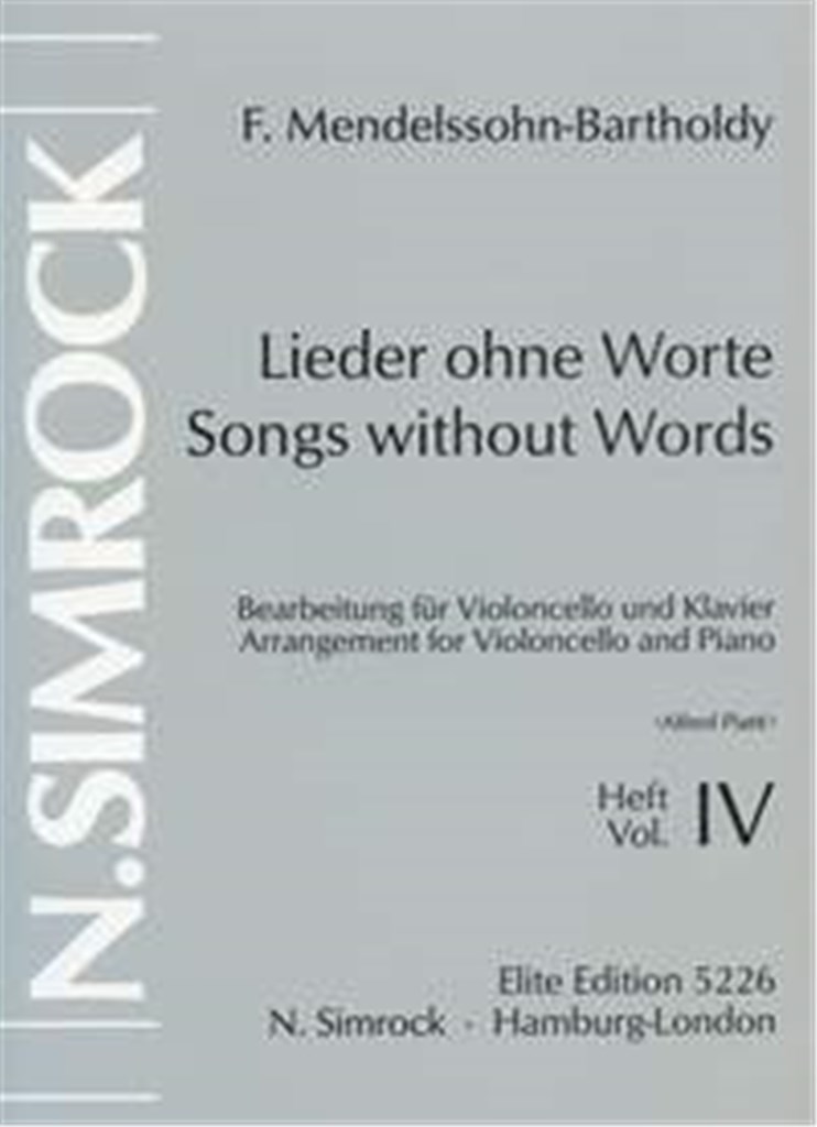 Songs without Words op. 85-102 Band 4