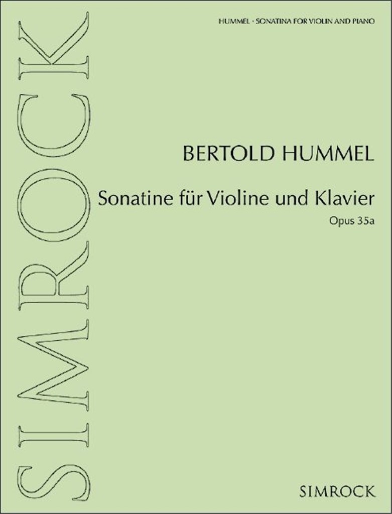 Sonatina for violin and piano op. 35a