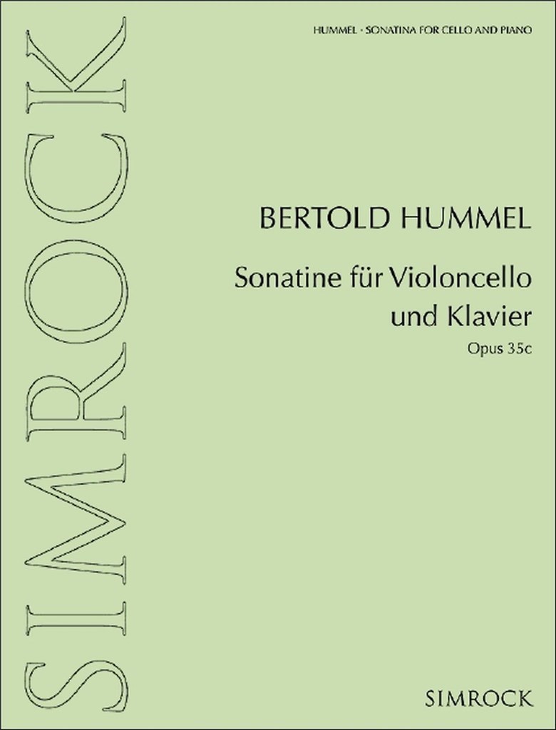 Sonatina for cello and piano
