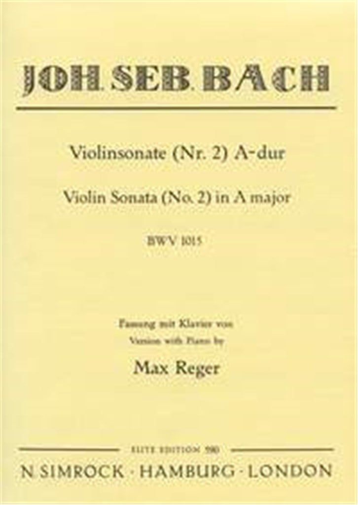 Sonata No. 2 BWV 1015