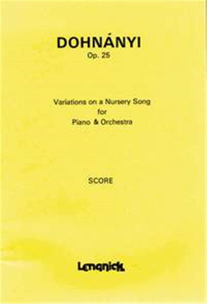 Variations on a Nursery Song op.25