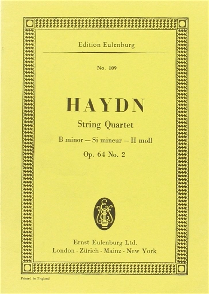 String Quartet B minor op. 64/2 Hob. III:68