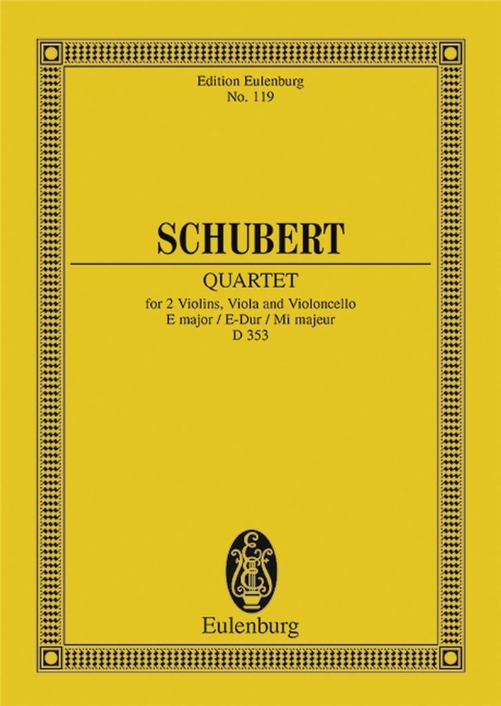 String Quartet E major op. 125/2 D 353
