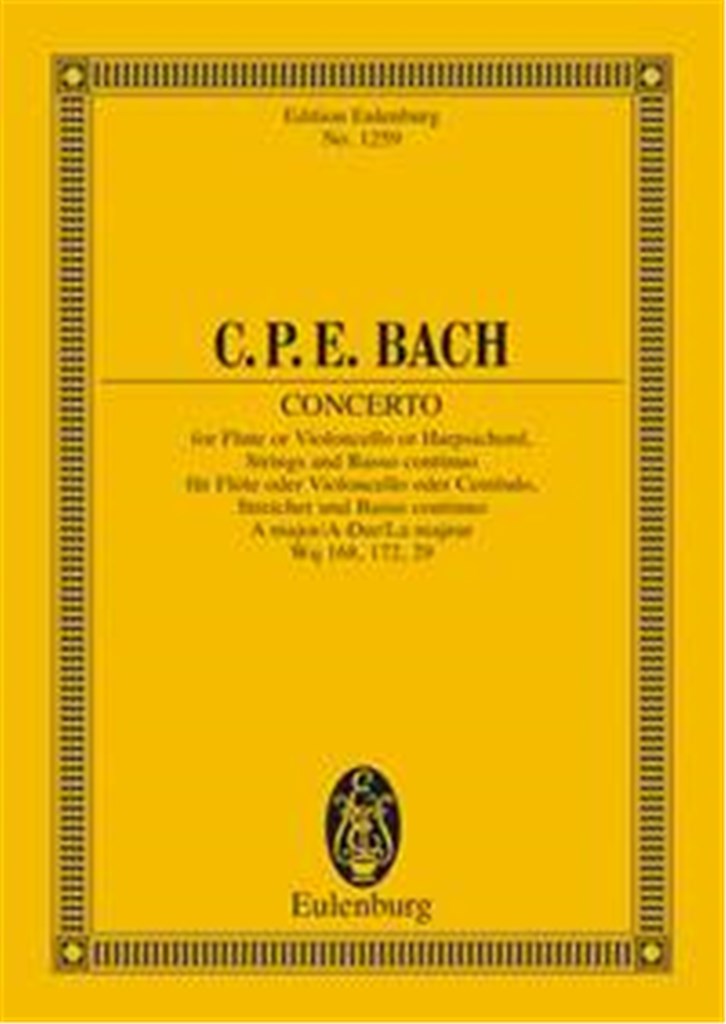 Concerto La Per Fl(Vc O Cemb) E Archi (Kneihs)