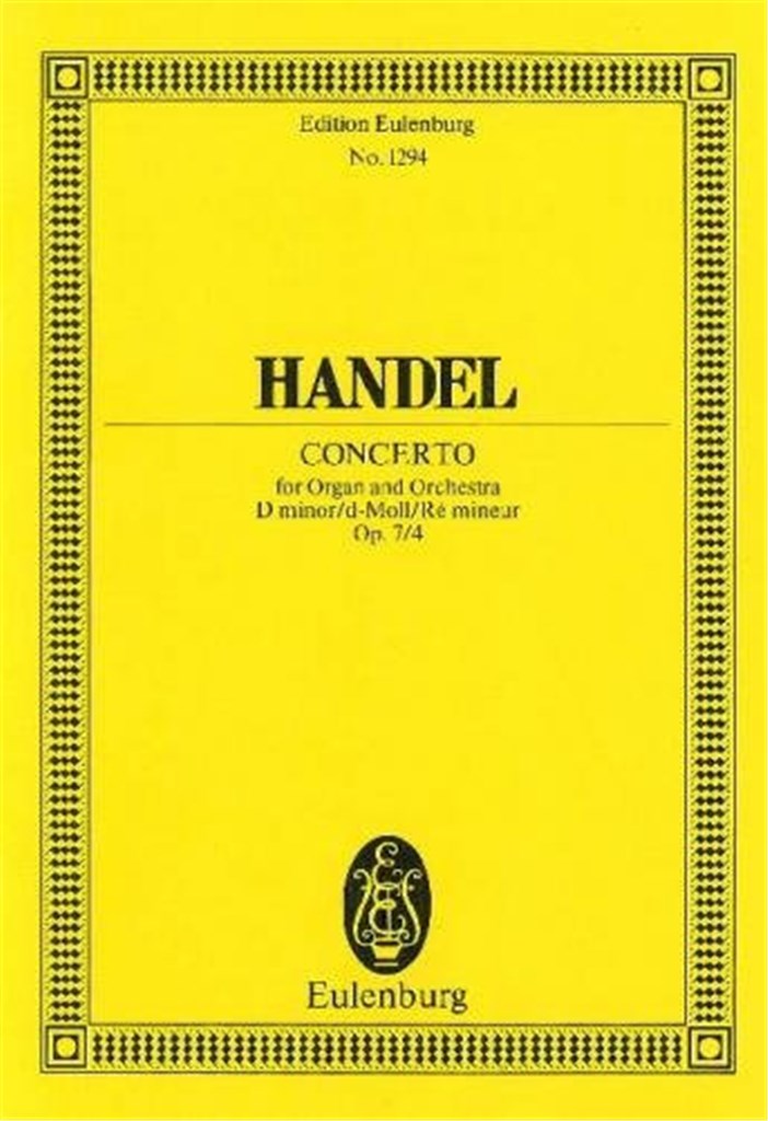 Organ concerto No. 10 D minor op. 7/4 HWV 309
