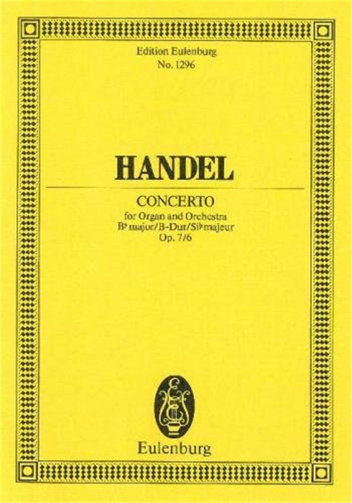 Organ concerto No. 12 B major op. 7/6 HWV 311