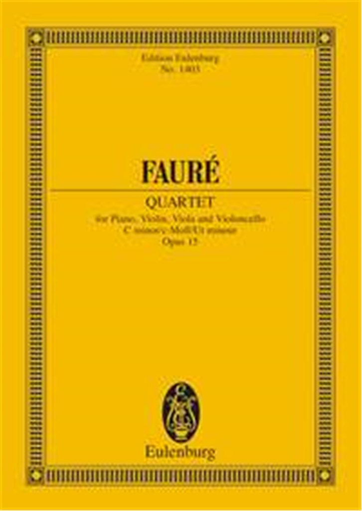 Piano Quartet No. 1 op. 15