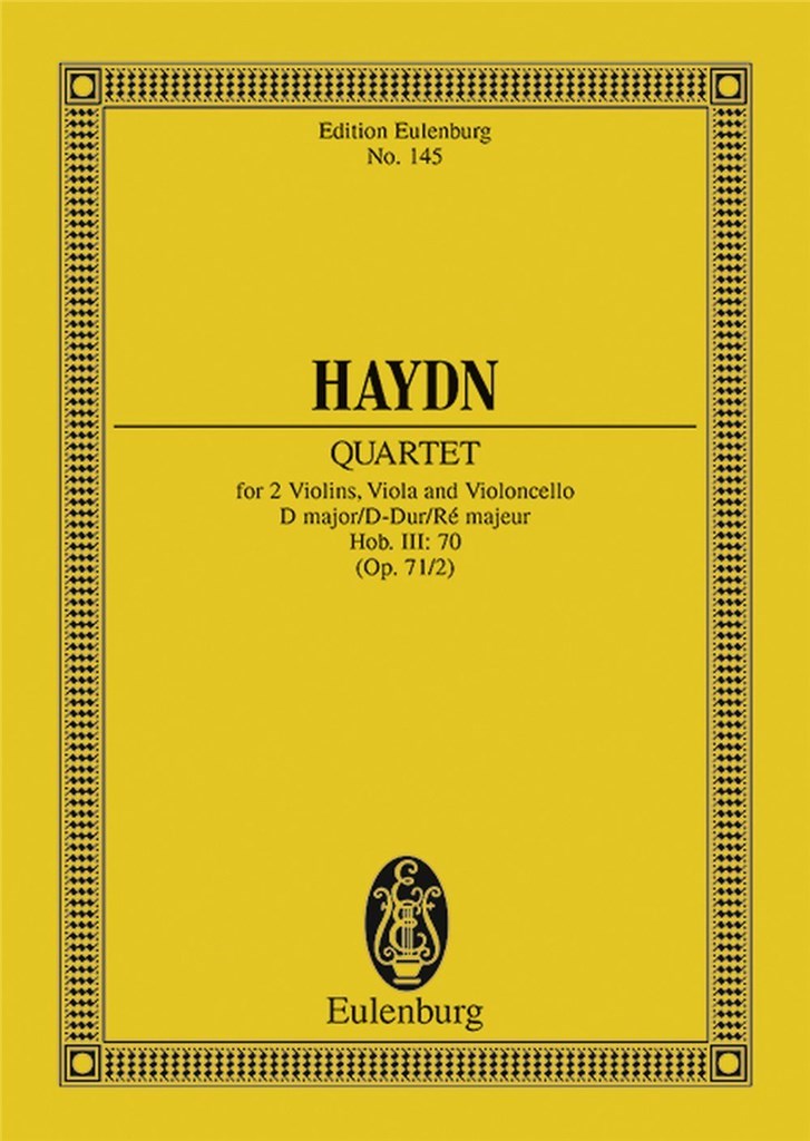 Quartetto Op. 71 N. 2 Re (Hob Iii/70)