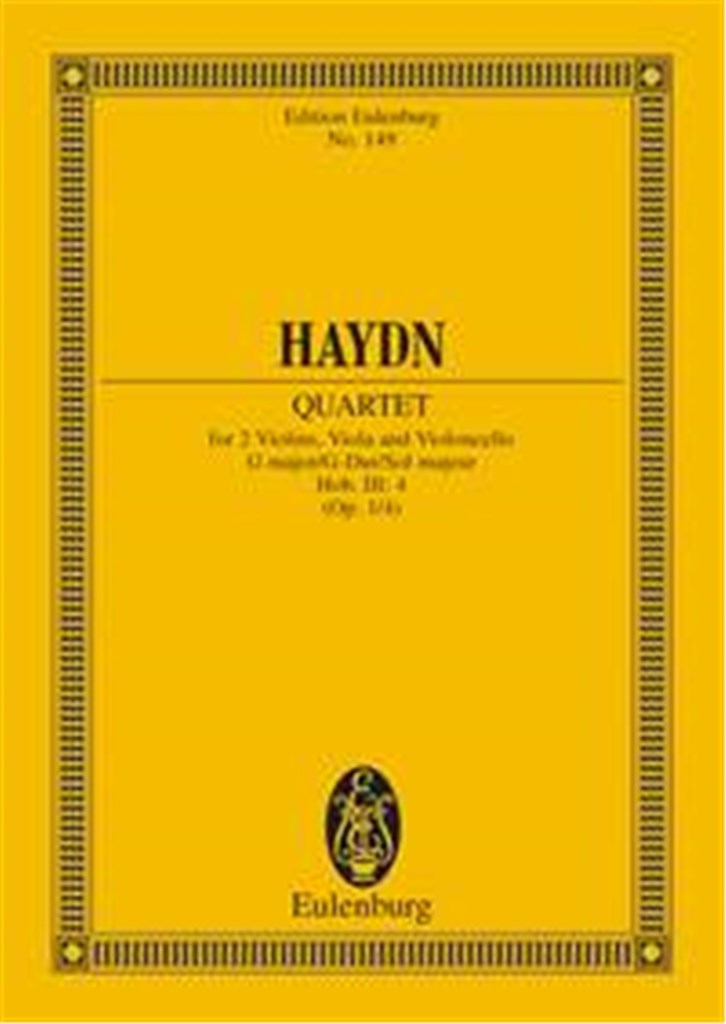String Quartet G major op. 1/4 Hob. III:4