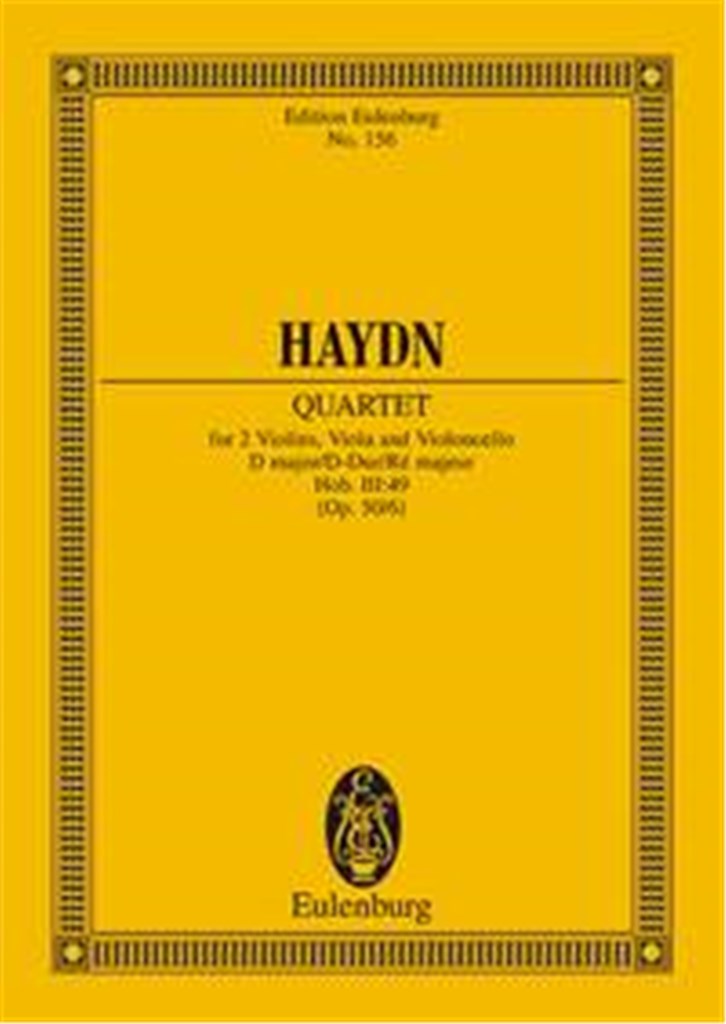 Quartetto Op. 50 N. 6 Re (Hob Iii/49) (Frosch)