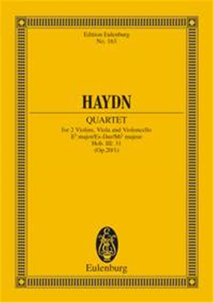String Quartet Eb major op. 20/1 Hob. III: 31