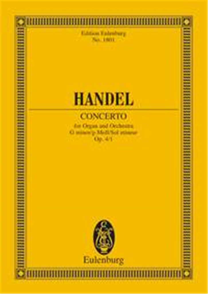 Concerto Per Org Op. 4 N. 1 Sol M. (Williams)