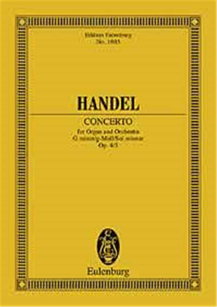 Organ Concerto No. 3 G minor op. 4/3 HWV 291