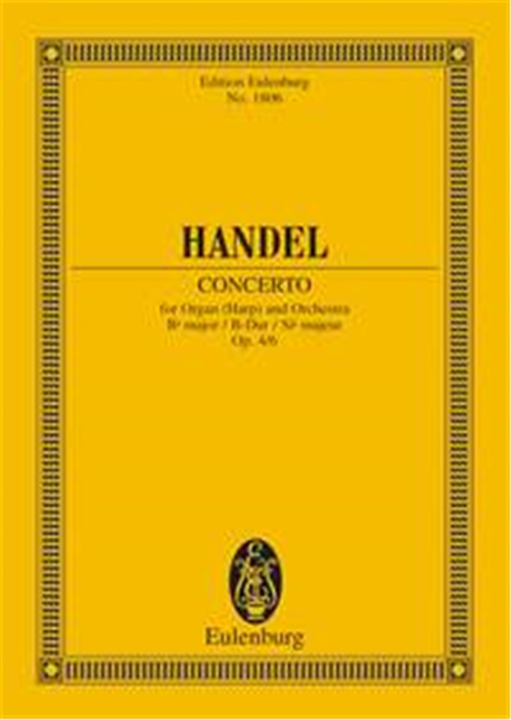 Organ concerto No. 6 B major op. 4/6 HWV 294