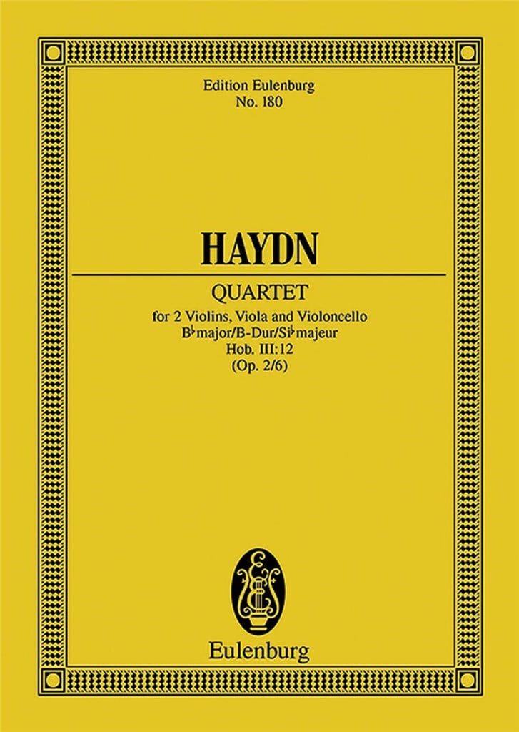 Streichquartet 6 Op.2