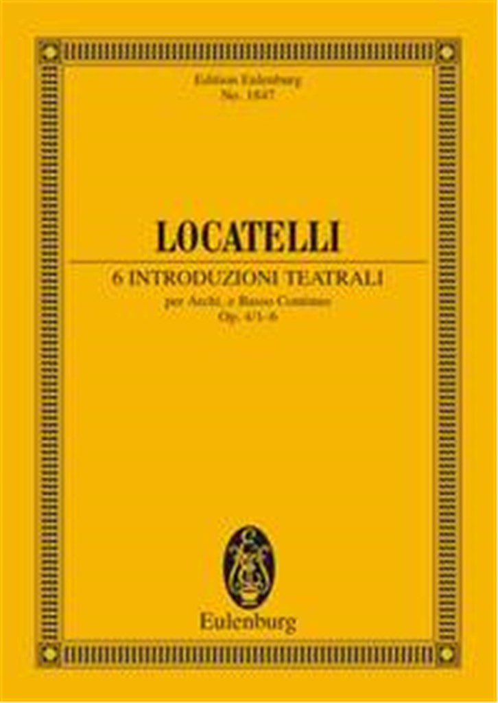 6 Introduzioni teatrali op. 4/1-6 Vol. 1