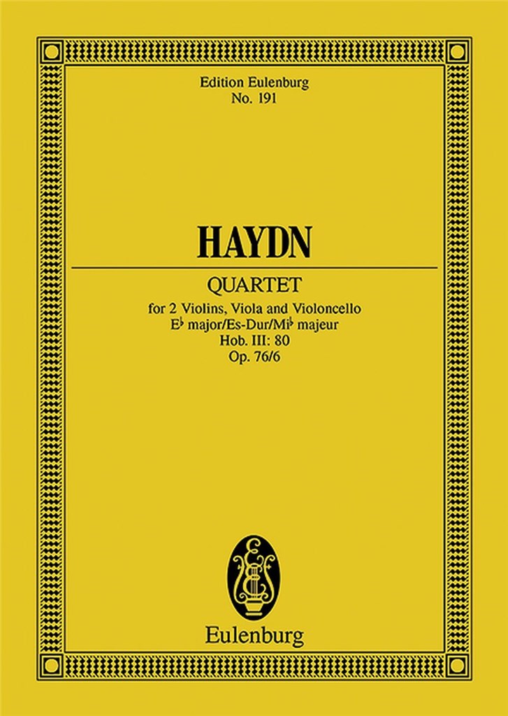 Quartetto Op. 76 N. 6 Mi B (Hob Iii/80)