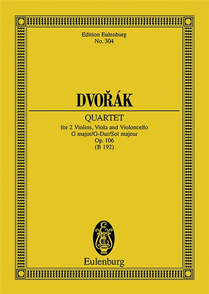 String Quartet G major op. 106 B 192