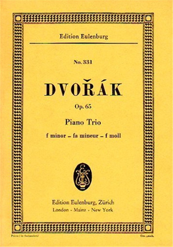 Piano Trio F minor op. 65 B 130