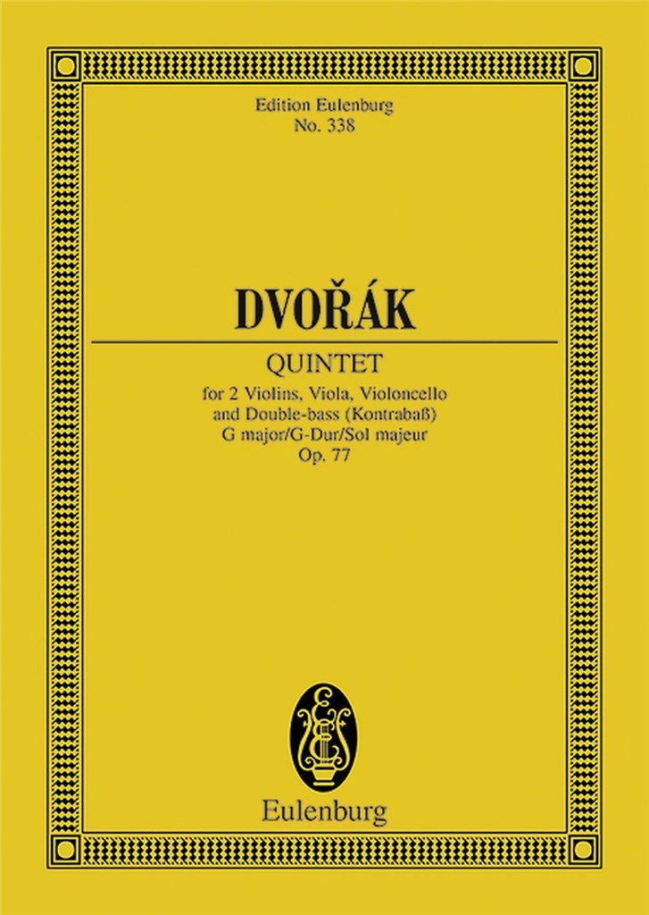 String Quintet G major op. 77 B 49