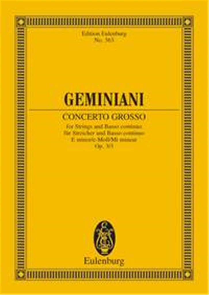 Concerto Grosso Op. 3 N. 3 Mi M. (Hernried)