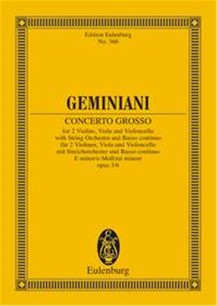Concerto grosso E minor op. 3/6