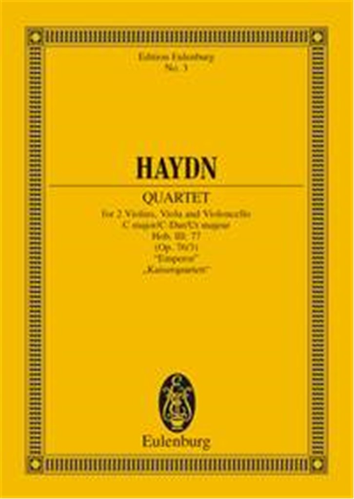 Quartetto Op. 76 N. 3 Do (Imperatore) (Hob Iii/77)