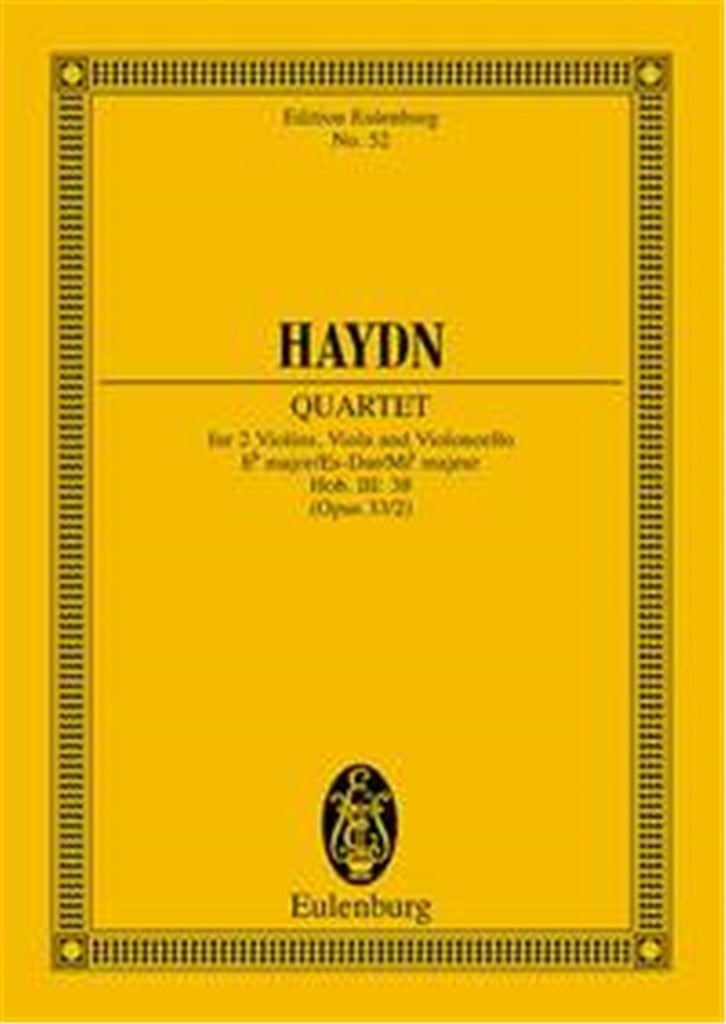 Quartetto Op. 33 N. 2 Mi B (Hob Iii/38)