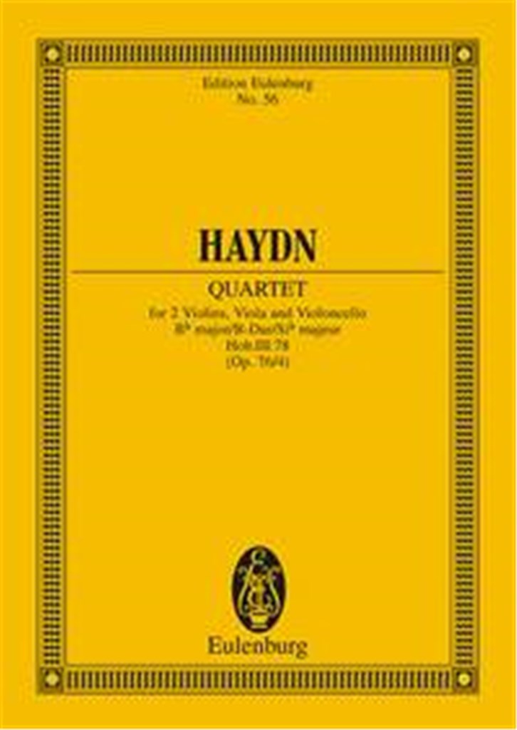 Quartetto Op. 76 N. 4 Si B (L'Aurora) (Hob Iii/78)