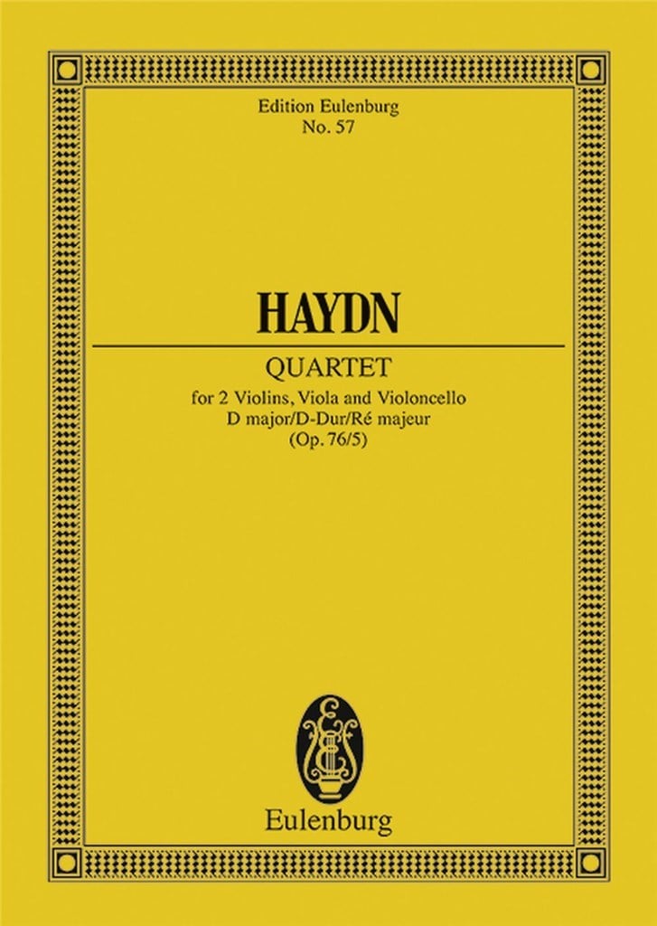 Quartetto Op. 76 N. 5 Re (Hob Iii/79)