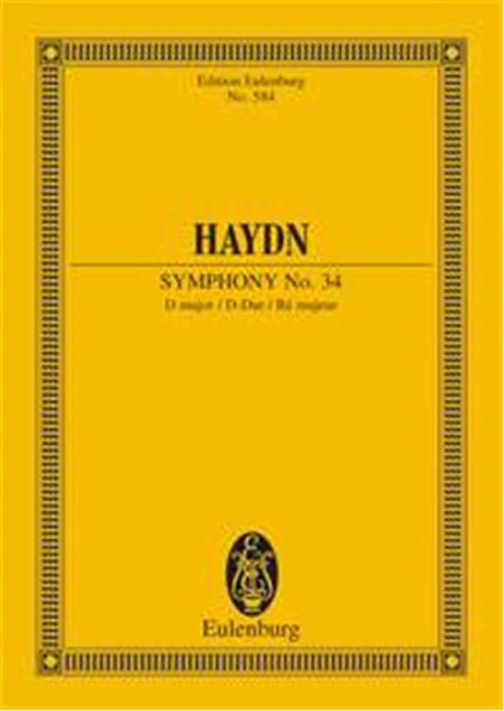 Symphony No. 34 D major Hob. I: 34