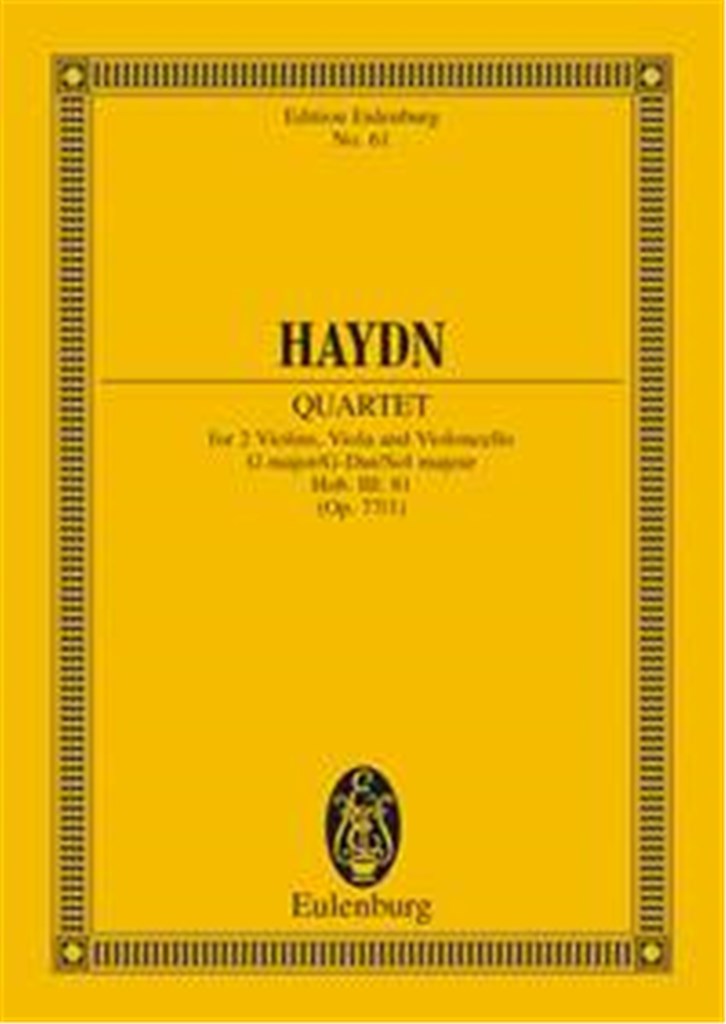Quartetto Op. 77 N. 1 Sol (Hob Iii/81)