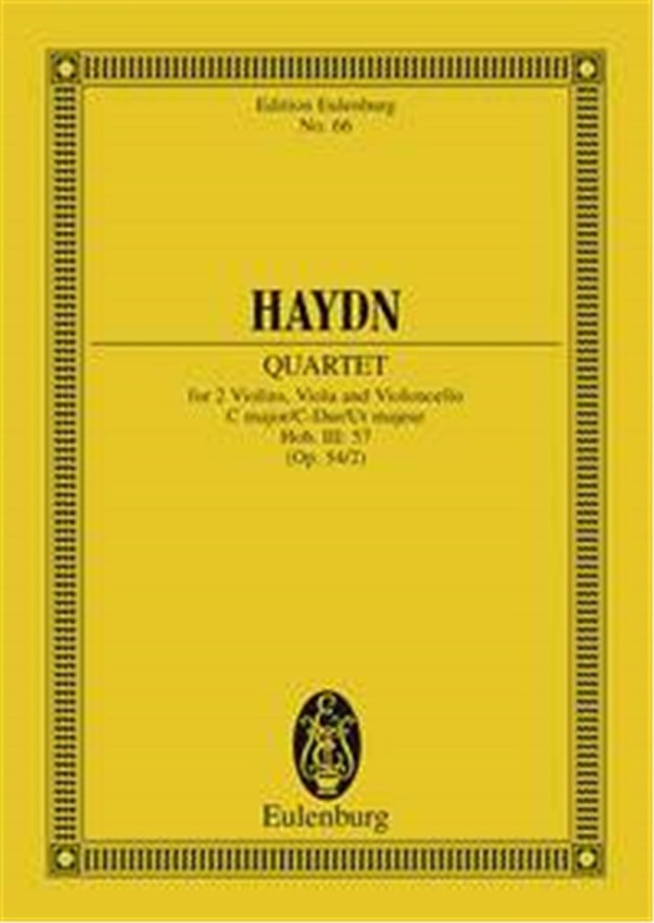 String Quartet C major op. 54/2 Hob.III: 57