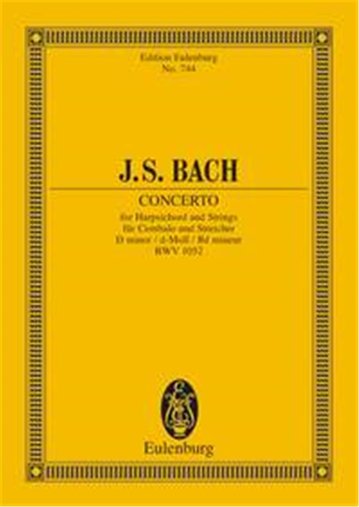 Concerto Per Cemb Re M. (Bwv 1052) (Schering)