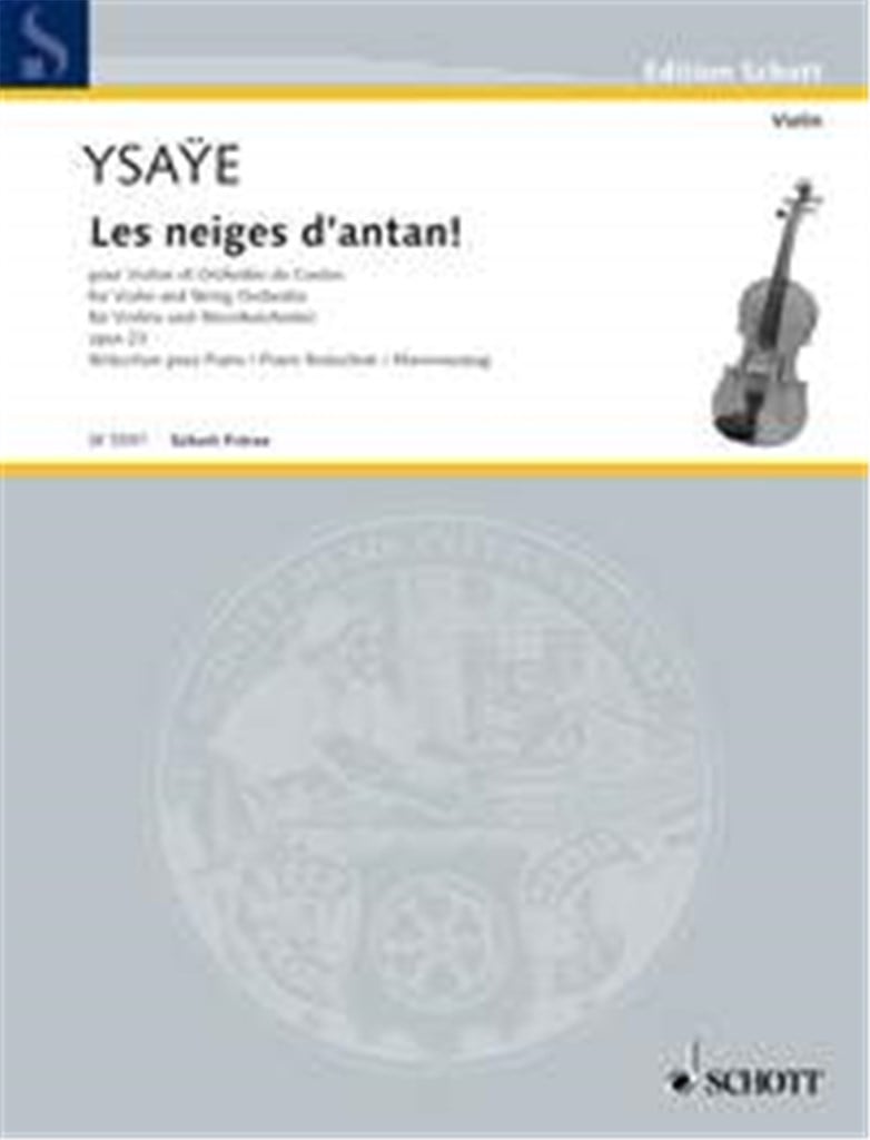 Les neiges d'antan! op. 23