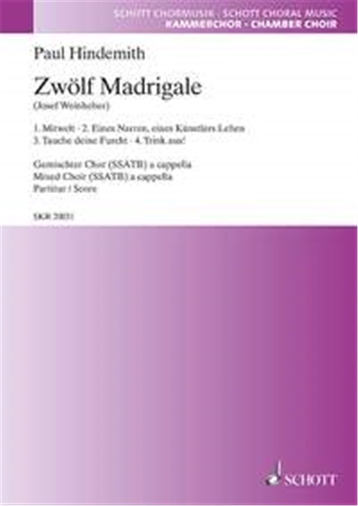 12 Madrigals Heft 1